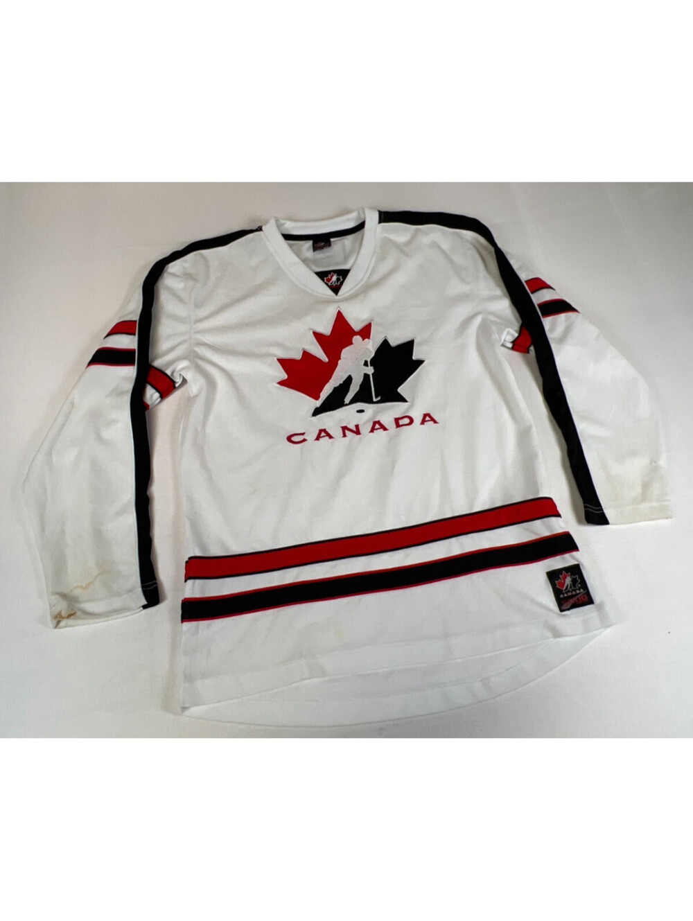 Hockey Canada Men Size M White Red Black Jersey Tee Shirt Official Licensed - Picture 7 of 11